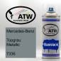 Preview: Mercedes-Benz, Topgrau Metallic, 7336: 400ml Sprühdose, von ATW Autoteile West.